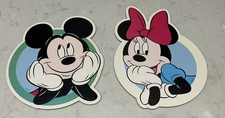Vintage Disney Mickey  Minnie Wall Decor Set   Nursery / Kids Room Art