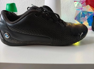 PUMA BMW MMS Herren Sneaker Schwarz Low Top Schnürung EU 39 Sportschuh