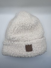 Super Mario star Sherpa Fleece Beanie White Insulated Winter Hat
