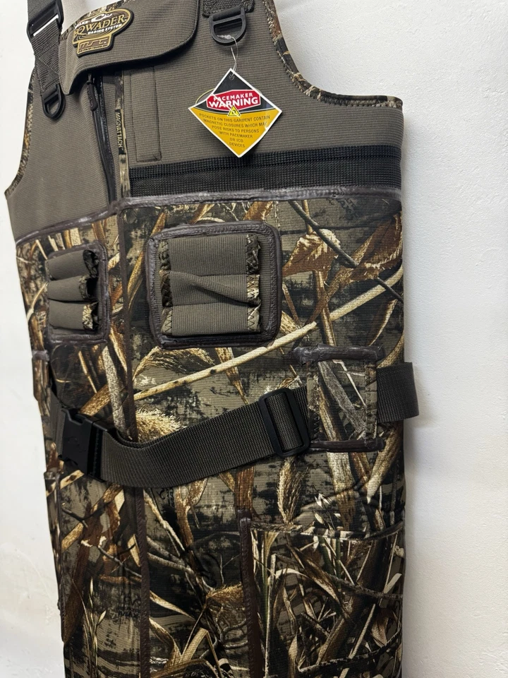 Size12 DRAKE WATERFOWL BUCKSHOT EQWADER 2.0 1600 NEOPRENE CAMO CHEST WADERS MAX5 - Image 2 of 4