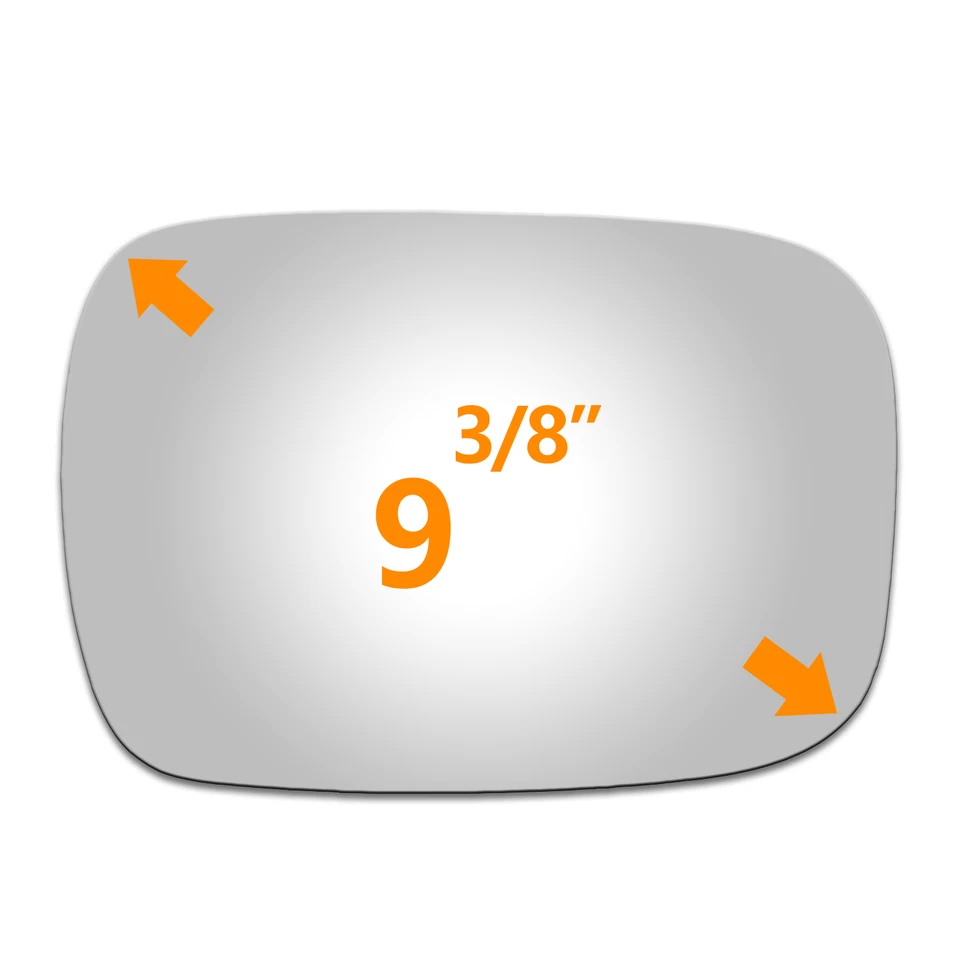 Vidro espelhado substituto para 1975 1976 1977 1978 1979 Dodge D100 LH lateral plano 2216 - Imagem 3 de 4