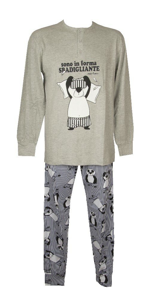 СУМАСШЕДШАЯ ФЕРМА Лангарм-Соммер-Пижама в Баумволле и Хенли-Краген Артикель 15627