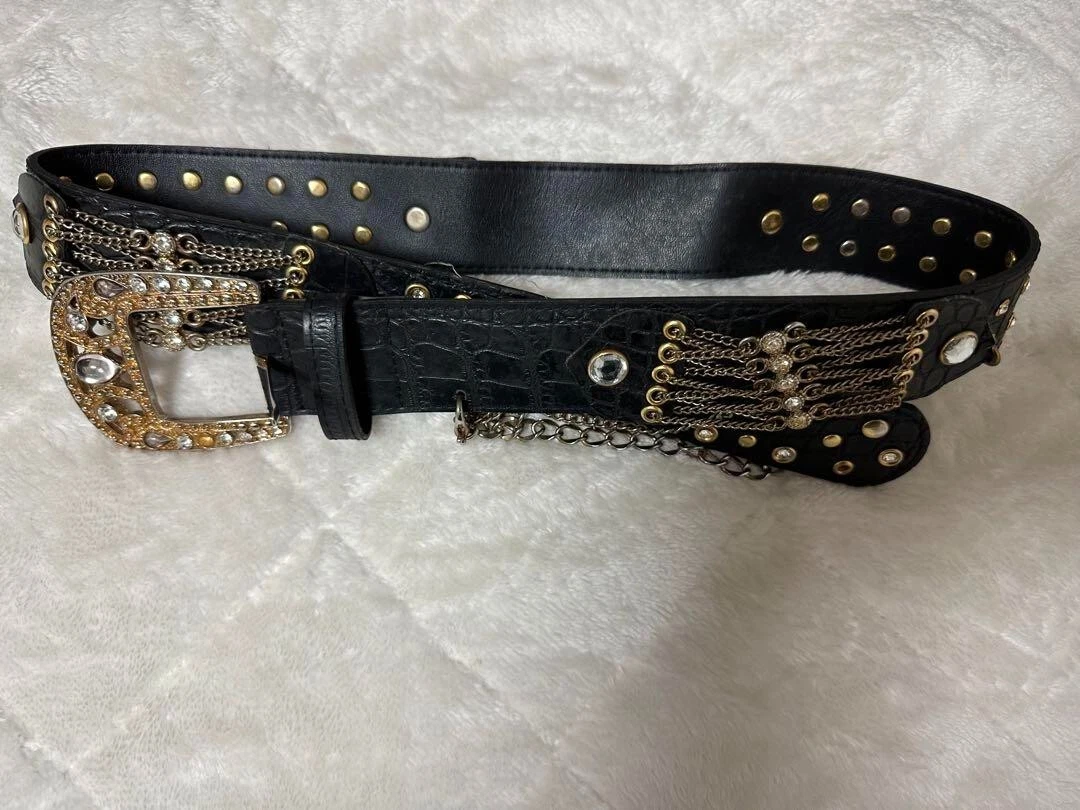 d.i.a. DIA belt belt leopard print Shibuya 109 Gal GYARU black no box Good