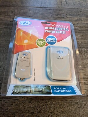 SVAT Wireless Remote Control Power Outlet For Outdoors