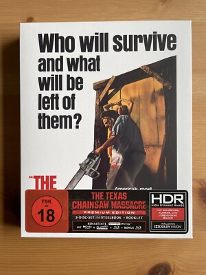 The Texas Chainsaw Massacre (1974), 4K UHD + Blu-Ray, Steelbook Slipcase, OVP