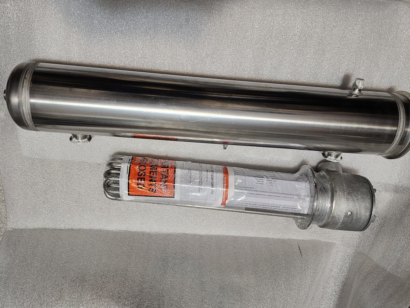 New tempco USA TFP03201 400V 3ph 18kW heater+2503067RF 316L stainless still tank