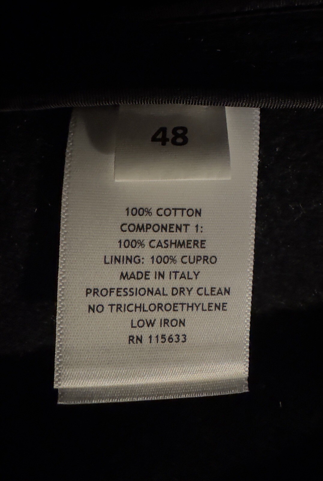 Gabriela Hearst Albert Car Coat with Cashmere lining Black size 48 NWT image 10