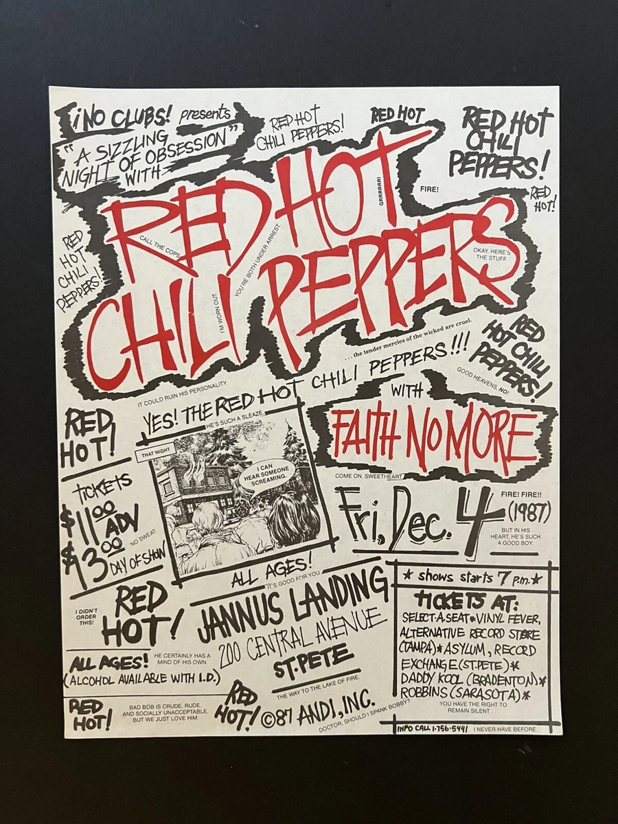 Original Red Hot Chili Peppers Memorabilia for sale | eBay