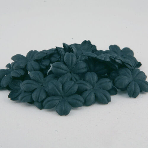 Black Mulberry Paper Blooms Flowers Crafts Card Making Embellishments Pbc053 - Picture 1 of 1