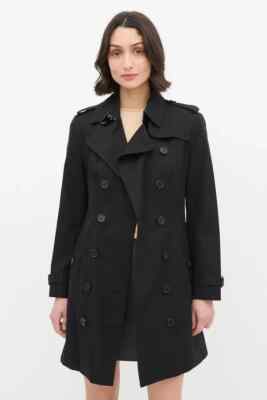 Women Burberry The Sandringham Trench Coat Double Breasted Made in