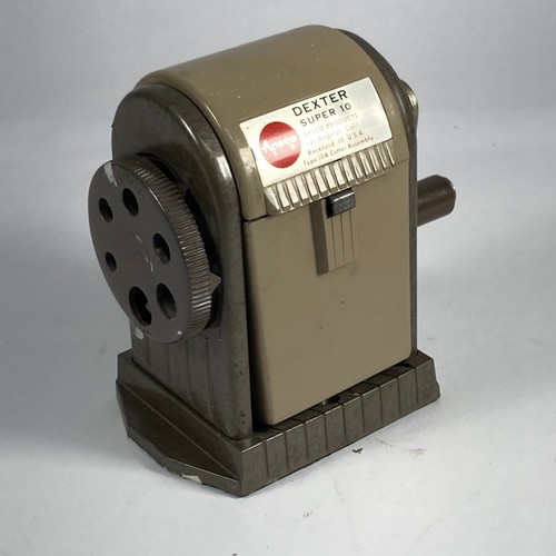 Vintage APSCO Dexter Super 10 Six Hole Adjustable Pencil Sharpener Made