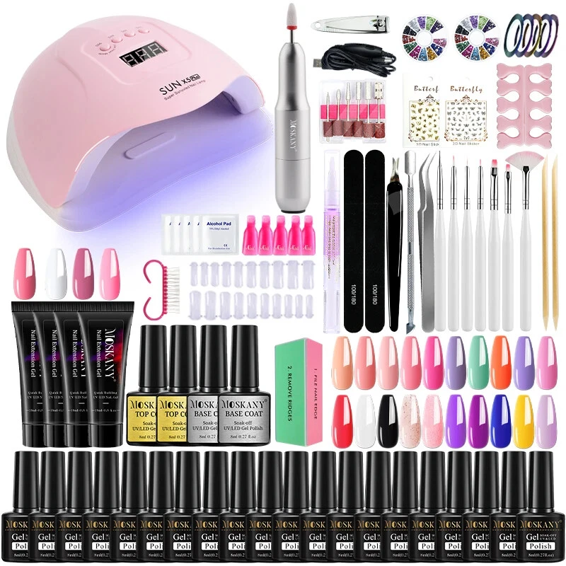 Nail Set Complete Nail Polish Kit with UV LED Lamp Dryer Nails and Base/Top Coat
Opens in a new wind