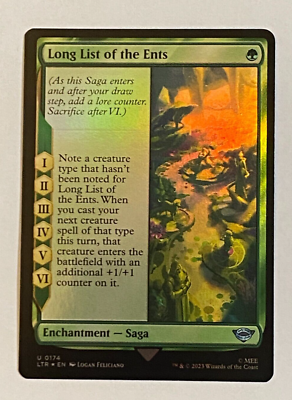 MTG LTR Magic Lord of the Rings Foil Long List of the Ents - Uncommon