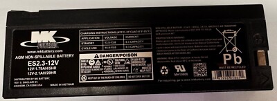 PS-1223V Power-Sonic ersetzt (NX VP30) 12 Volt 2,0 Ah wiederaufladbarer Video Akku