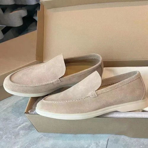 Mocasines informales de gamuza estilo británico para hombre ligeros sin cordones zapatos cómodos 38-48 - Imagen 39 de 46