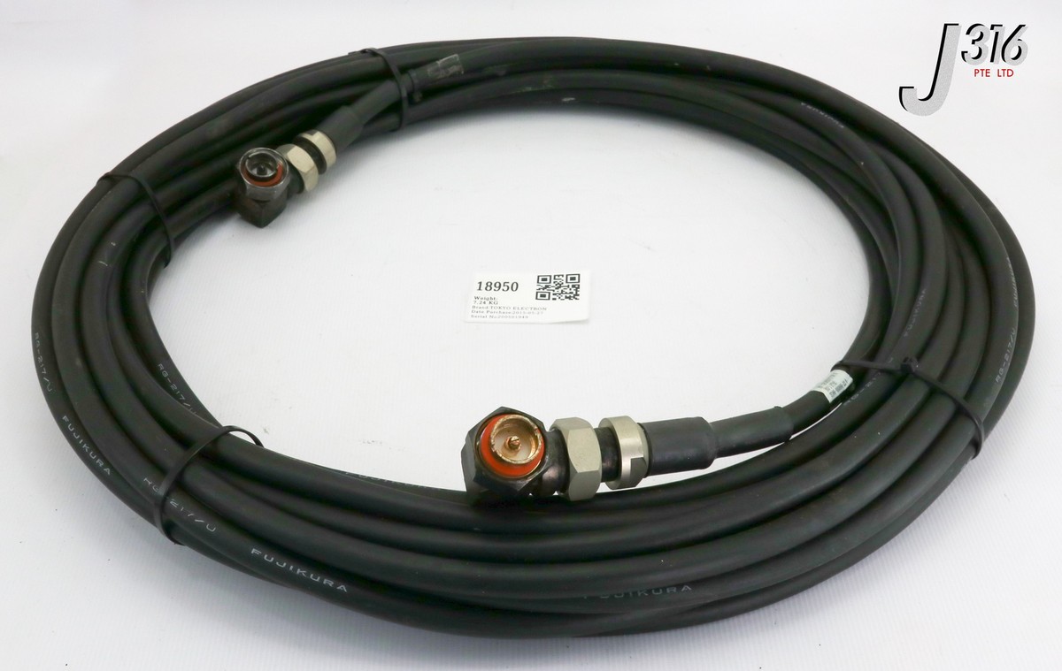 ② 18950 TEL CABLE ASSY RF COAXIAL RIGHT ANGLE FEMALE 3D86-000886-22