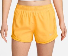 Nike Women's Dri-Fit Tempo Running Shorts, Sundial Orange Wolf Grey M L NEW