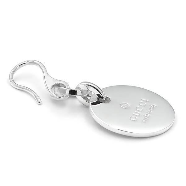 GUCCI earrings Binaural 2-piece set Circle logo plate hook
