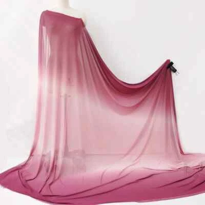 MARKENLOS 1 Meter X 1.5 Meter Stretch Tulle Polyester Spandex Mesh Fabric Gradient Tulle