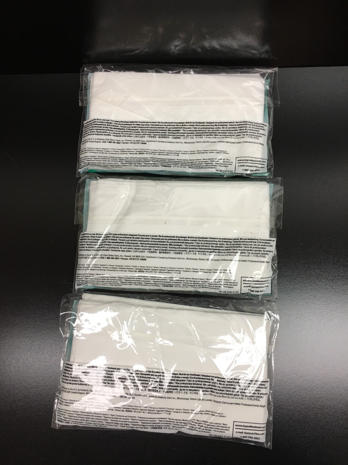 KIMTECH Science REF 7554 Large Microfiber Task Wipes Lot 3 PKS