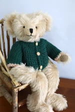 Vintage Artist Mohair Teddy Bear 14" Fully Jointed Joan Brown Bear Co Ltd Ed p