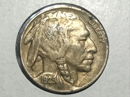 1929-D Buffalo Nickel in extra fine