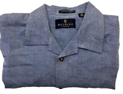 Bill Blass Premium Men s Button Up Short Sleeve Shirt With Pocket Size Medium