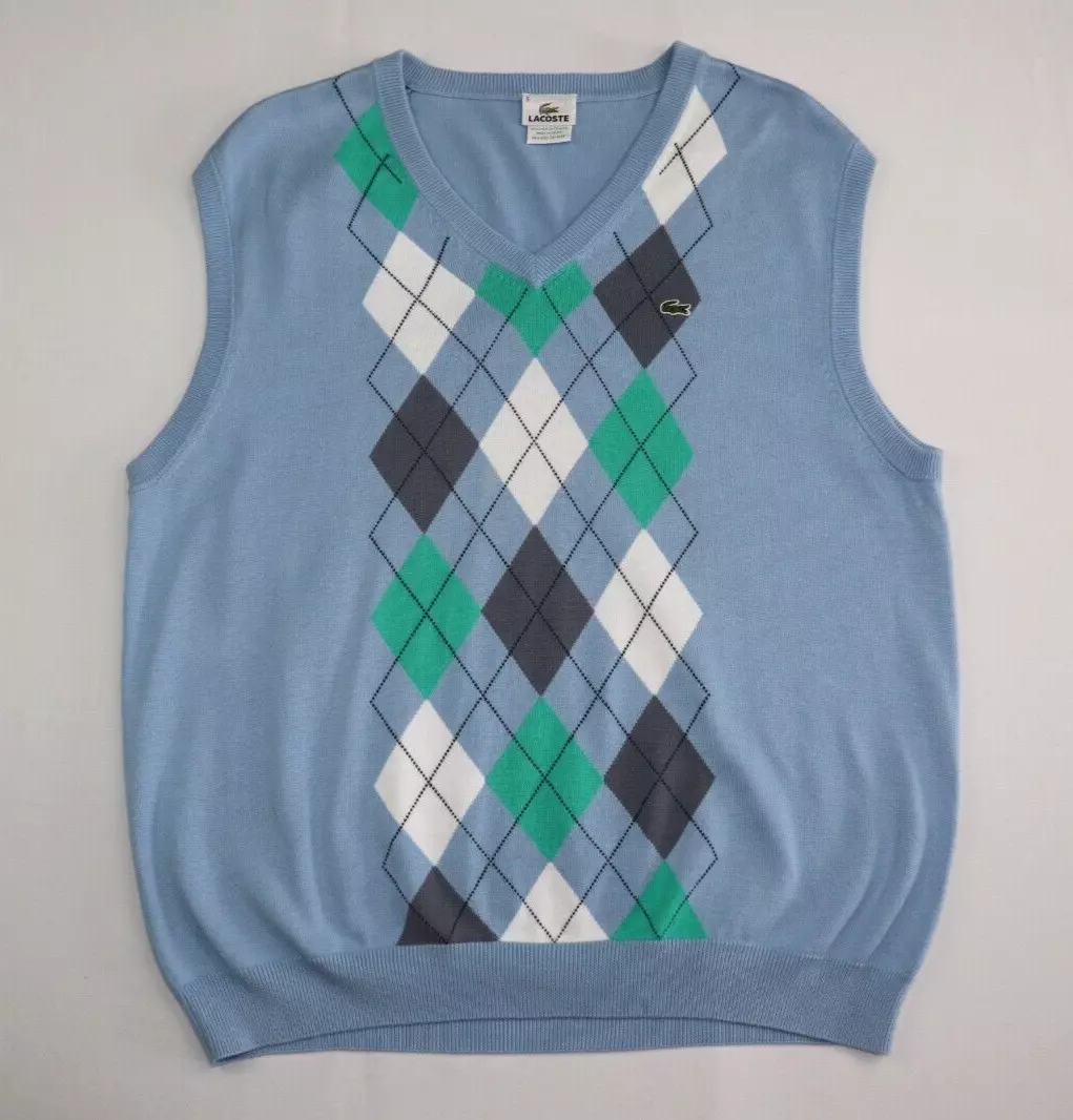 kul Modernisering Lære Lacoste Men&#039;s Size 6 V-Neck Cotton Sweater Vest | eBay