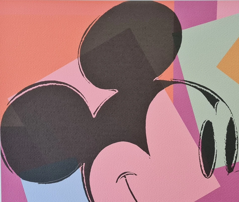 ANDY WARHOL * Mickey Mouse * lithograph * 50x50 cm *limited # xx/500 CMOA signed - Bild 4 von 4