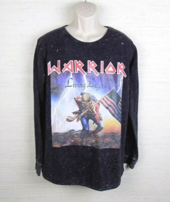 Another Hype Piece Warrior Living Legend L/S Shirt Distressed Band 92 World Tour