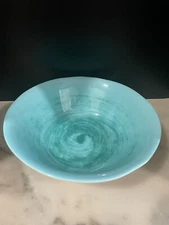 DEI Melamine 11” Teal Serving Bowl