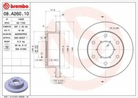 2X Brembo 08.A260.10 Bremsscheibe Vorne FüR Iveco