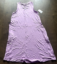 Time and Tru Swing Dress Knit Sleeveless Rayon Spandex Violet Women's Small 4-6