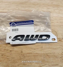 NEW 2020-2023 Chrysler 300 AWD Black Noise Trunk Emblem / Nameplate, OEM Mopar