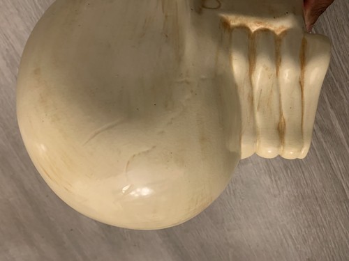 Life Size Ceramic Decoration Skull Light 1980s Vintage - Picture 6 of 7