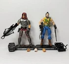 GI Joe 3.75” Dreadnoks: 2015 Zartan & 2007 Ripper Loose Incomplete 1/18 Figures