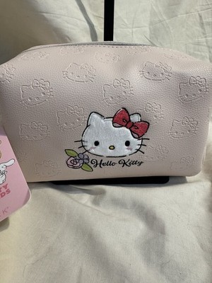 NWT Hello Kitty x Primark Collab Light Pink Cosmetic/Makeup Bag W/Embroidery