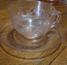  14 Pieces Of Pink Depression Dishes 