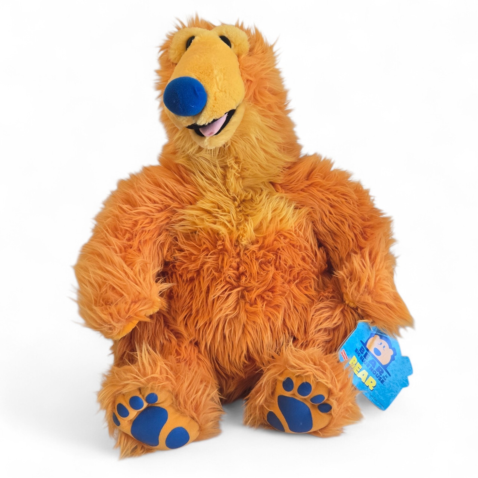 Vtg Bear In The Big Blue House 20" Plush Jim Henson Mattel Large New w/Tag, 1999