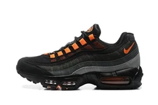 Nike Air Max 95 OG Neon Retro sport comfortable black/grey/orange Men's shoes