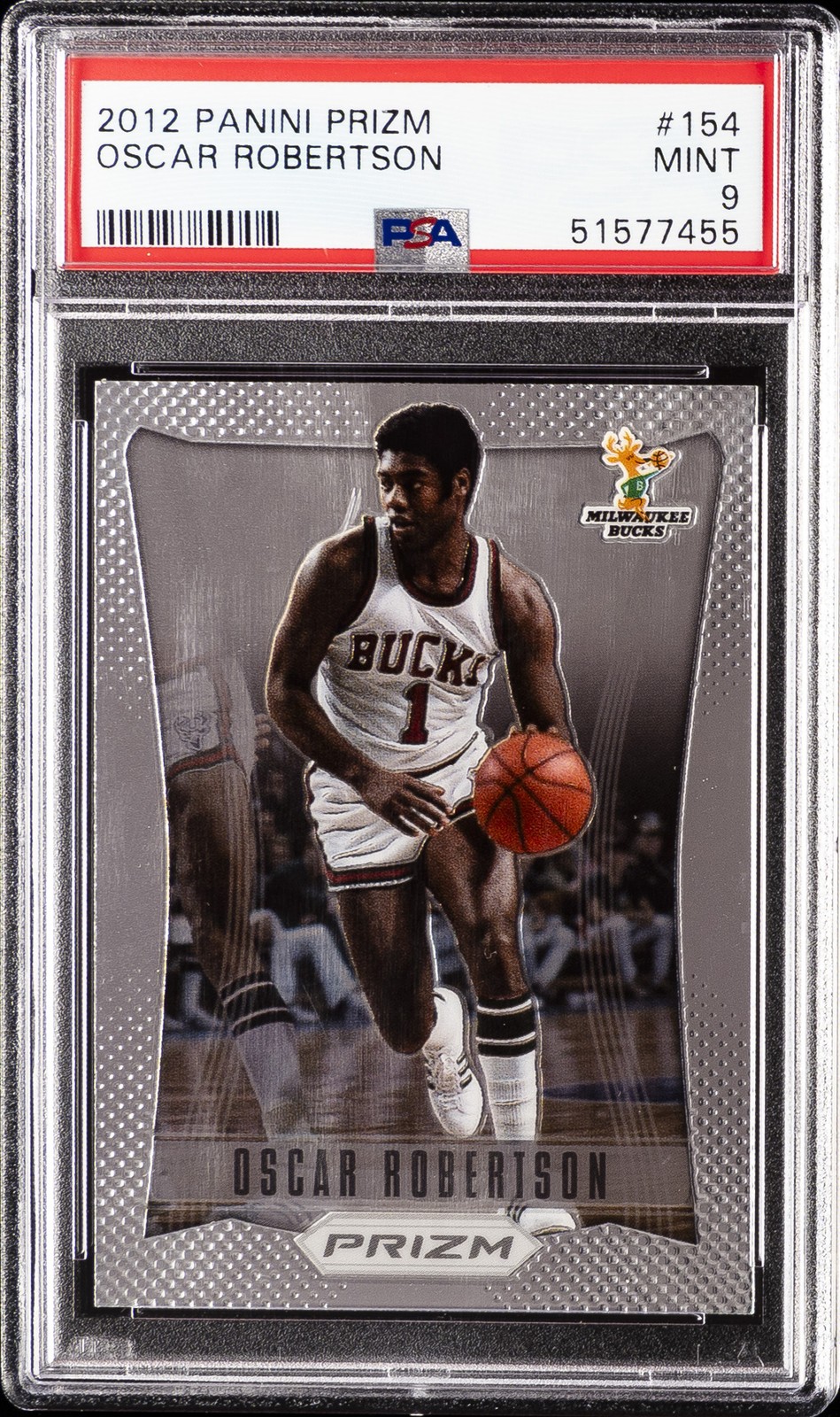 2012 PANINI PRIZM #154 OSCAR ROBERTSON PSA 9