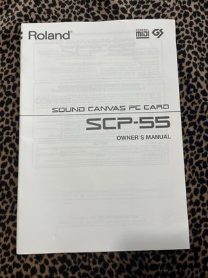 Vintage 1990s ROLAND SCP-55 SOUND CANVAS PC PCMCIA Card w/ Cables