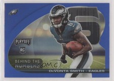 2021 Panini Playoff Behind The Numbers Blue Prizm DeVonta Smith #BTN-DSM 2i7