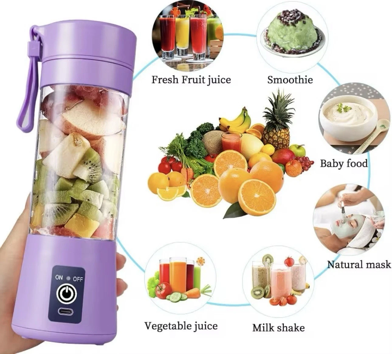 portable smoothie blender
Opens in a new window or tab