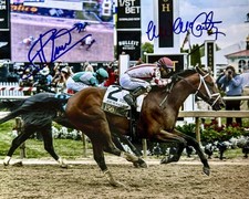 UMBERTO RISPOLI & MICHAEL MCCARTHY HAND SIGNED 8X10 JOURNALISM 2025 PREAKNESS