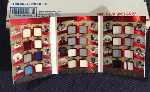 2025 Leaf Spectacular Holo Red Book of Baseball 24-Player GU Relics 1/2 Booklet - Picture 1 of 11