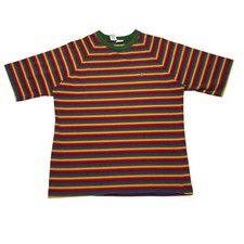 Camiseta De Colección Años 80 Hang Ten Rayas Logo Para Hombre Grande Surf Skate Grunge
