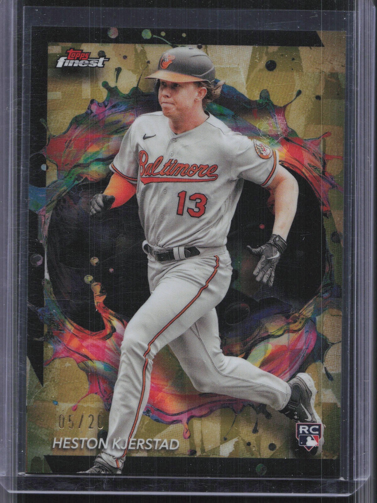 2024 Finest #248 Heston Kjerstad Gold Refractors RC #/20