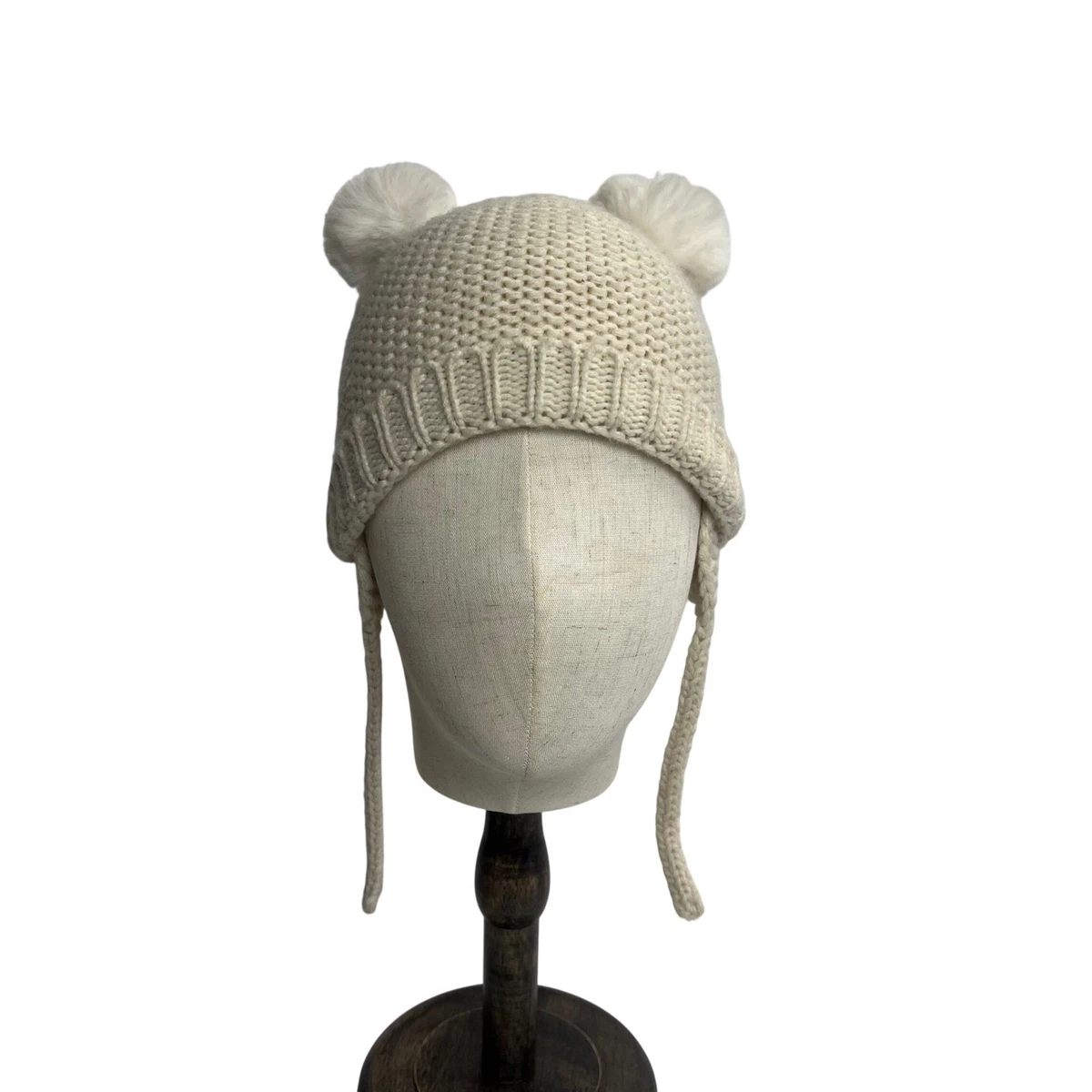 NWOT. Zara Cream Wool Blend Fine Knit Beanie. WOOL AND CASHMERE RIBBED BEANIE - Blue | ZARA United States main image 2