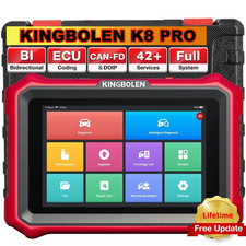 2026 KINGBOLEN K8 PRO Bluetooth Car OBD2 Scanner Diagnostic Tool ECU Key Coding